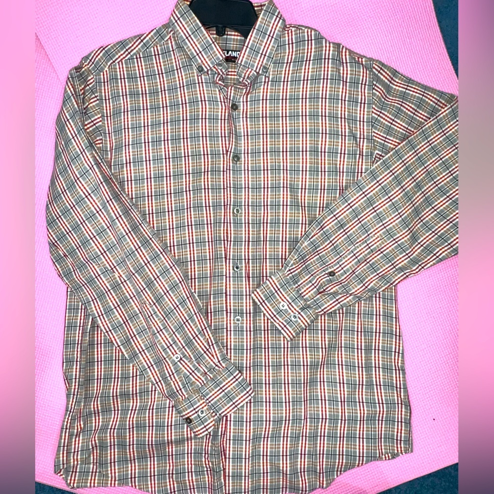 Set of 2 : Kirkland Premium Button-down Shirts size: L